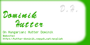 dominik hutter business card